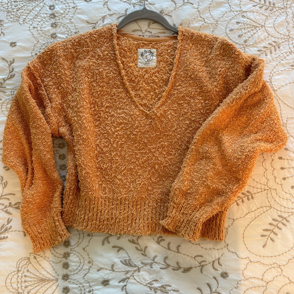 We The Free Orange Sweater